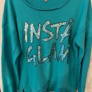 Juicy Couture Sequined sweatshirt “Insta Glam”, XL